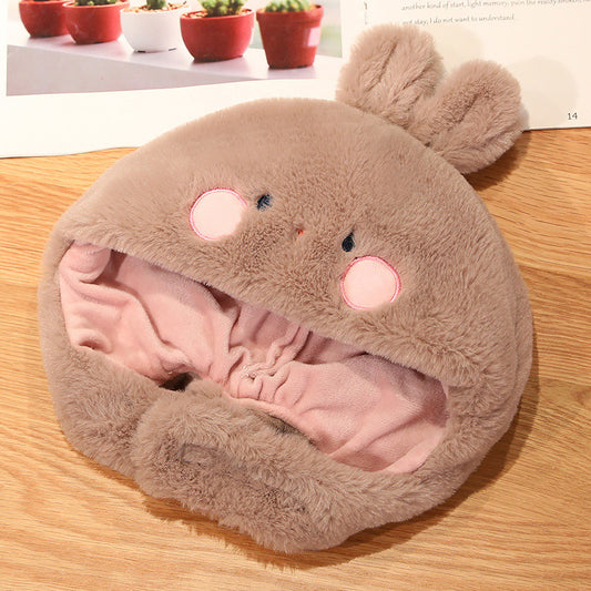 Winter Cartoon Plush Rabbit Hat&Scarf &Ear Protection