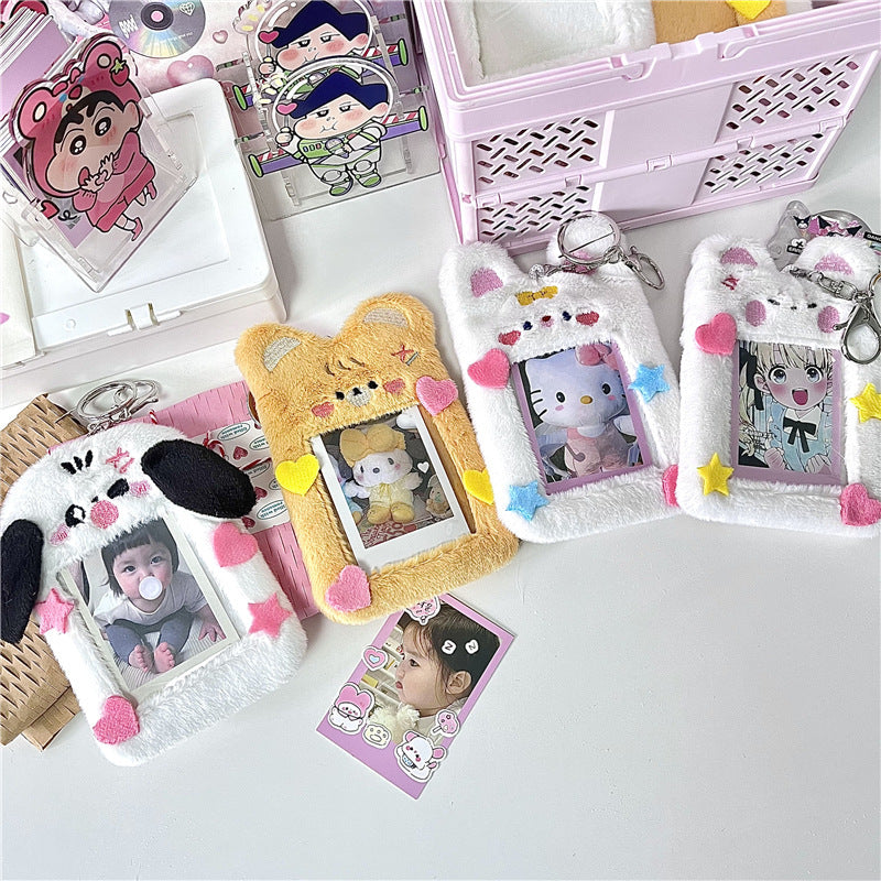 Cute Animal Kpop Card,Credit ID,Bank Card,Bus Card Plush Card Holder