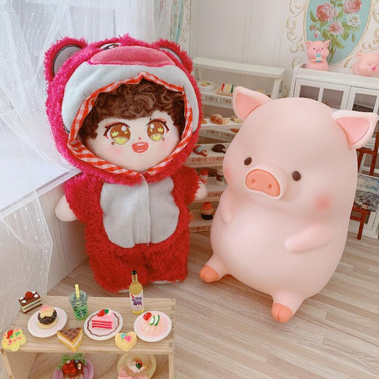 20cm Cotton Doll Strawberry Bear One-piece /Replacement Set