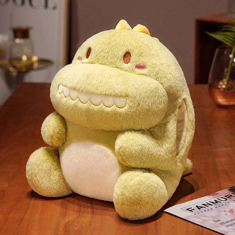 Winter 35cm  small and cute dinosaur hand warmer plush toy