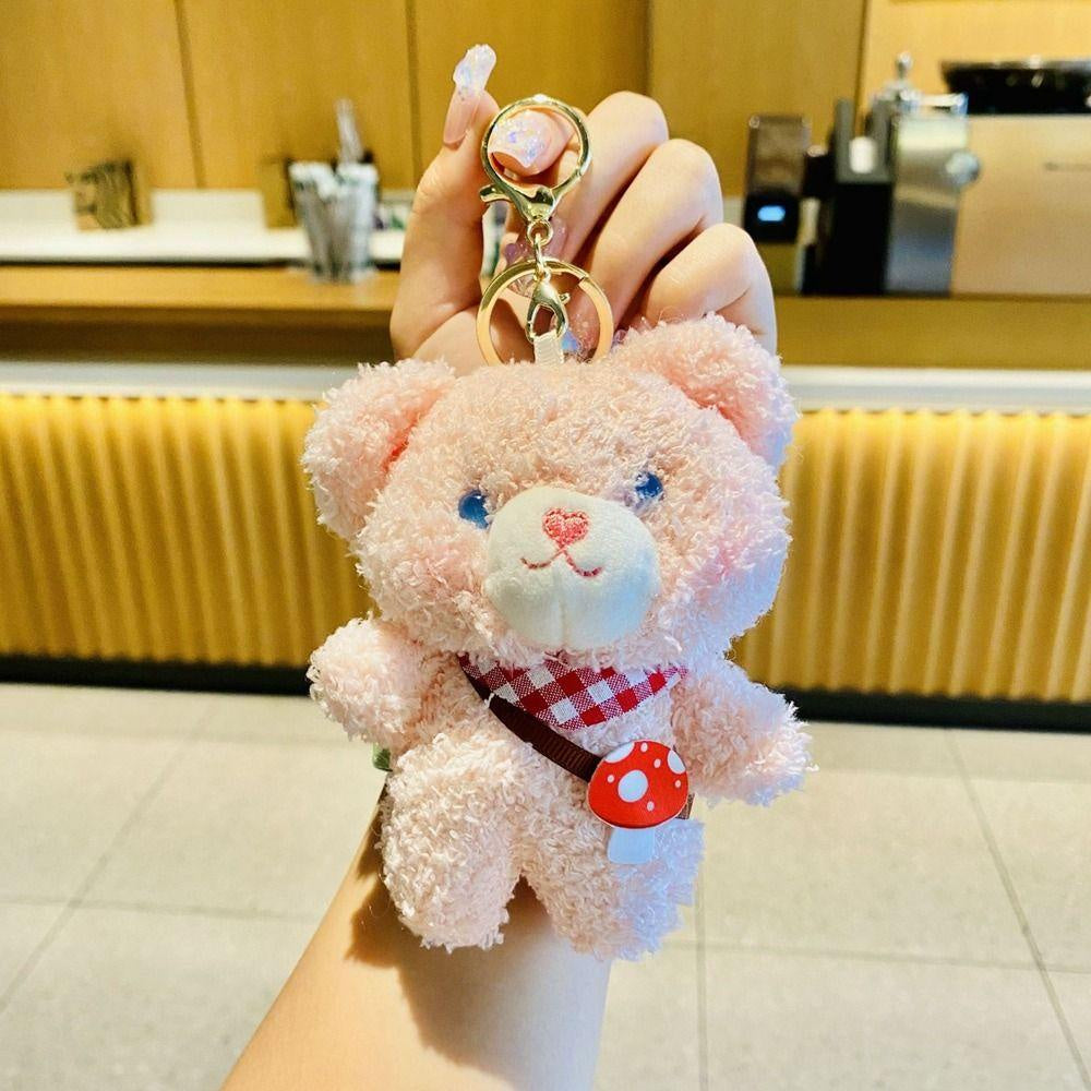 Cute Plush  Bear Rabbit  Keychain Schoolbag Pendant