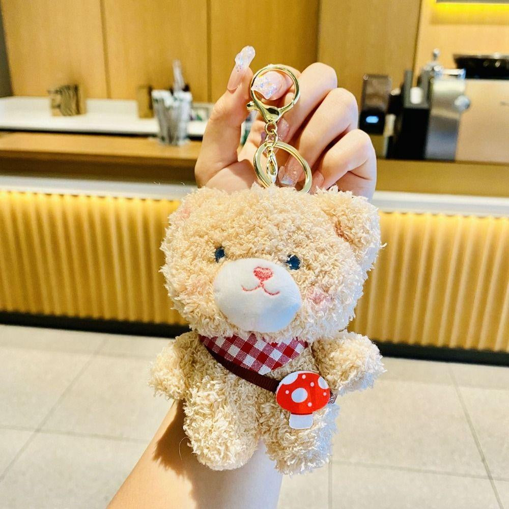 Cute Plush  Bear Rabbit  Keychain Schoolbag Pendant